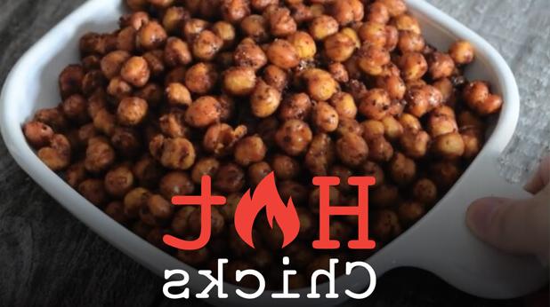 Spicy Oven Roasted Chickpeas - Hot Chicks