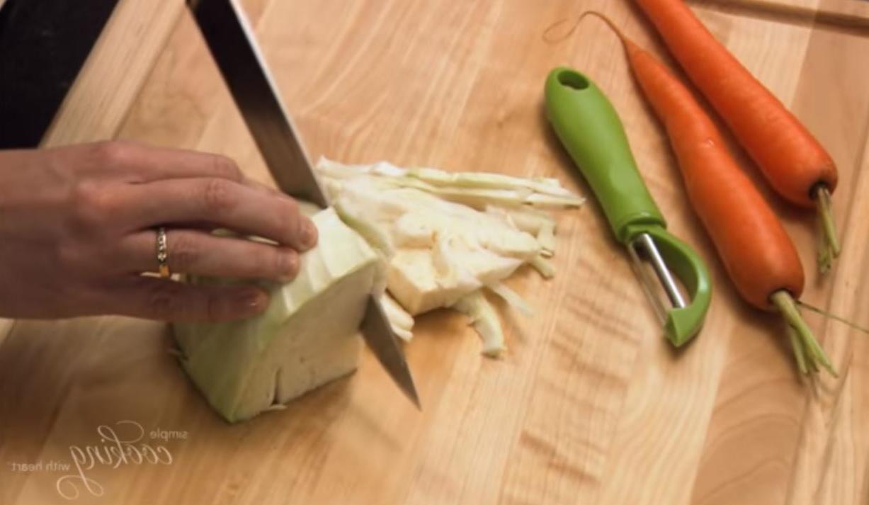 Learn how to chop cabbage from the American Heart Association